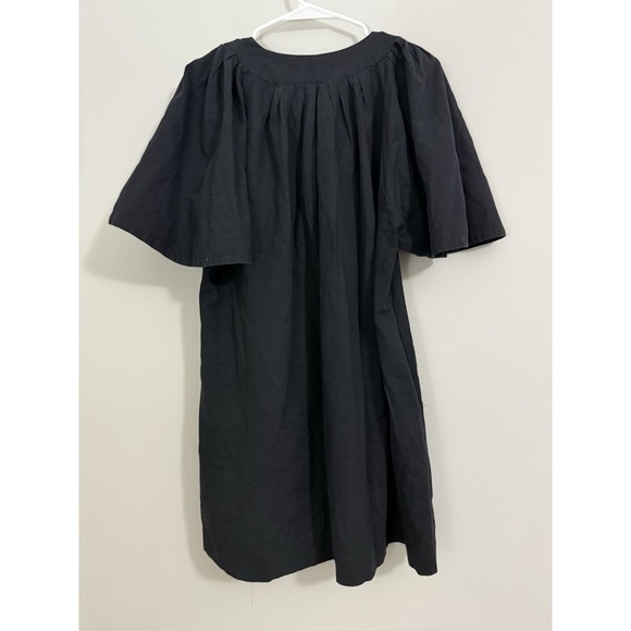 Pomander Place Tuckernuck Black Finley Flutter Sleeve Mini Dress Cotton Sz Small - Picture 10 of 11